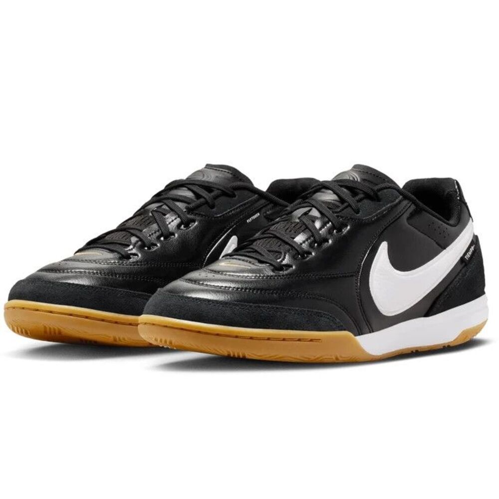 Nike Tiempo Streetgato Black White Shoes Sneakers Soccer  Mens 9 HQ7017-010
